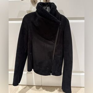 Vince Black Sheepskin Jacket